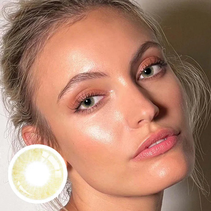 HD Amber contact lens