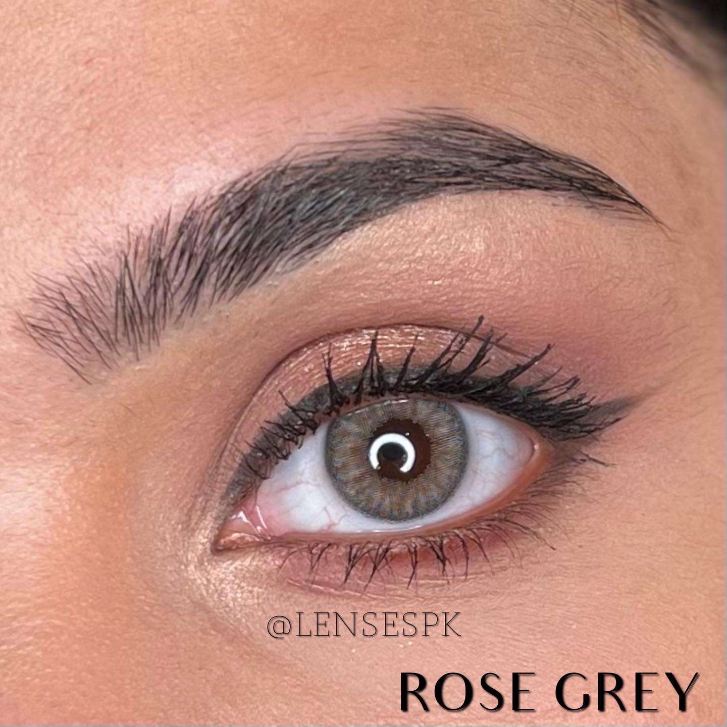 Rose grey color lenses