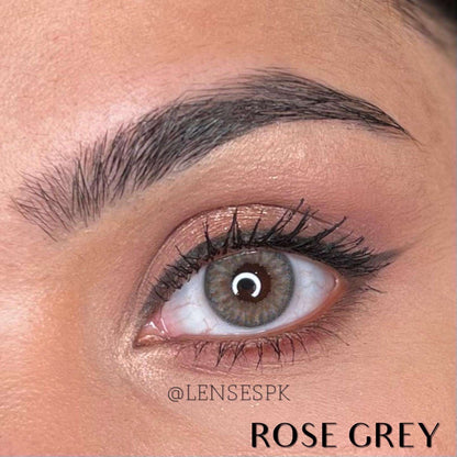 Rose grey color lenses
